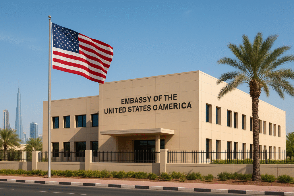 وقت سفارت آمریکا و کانادا در دبی